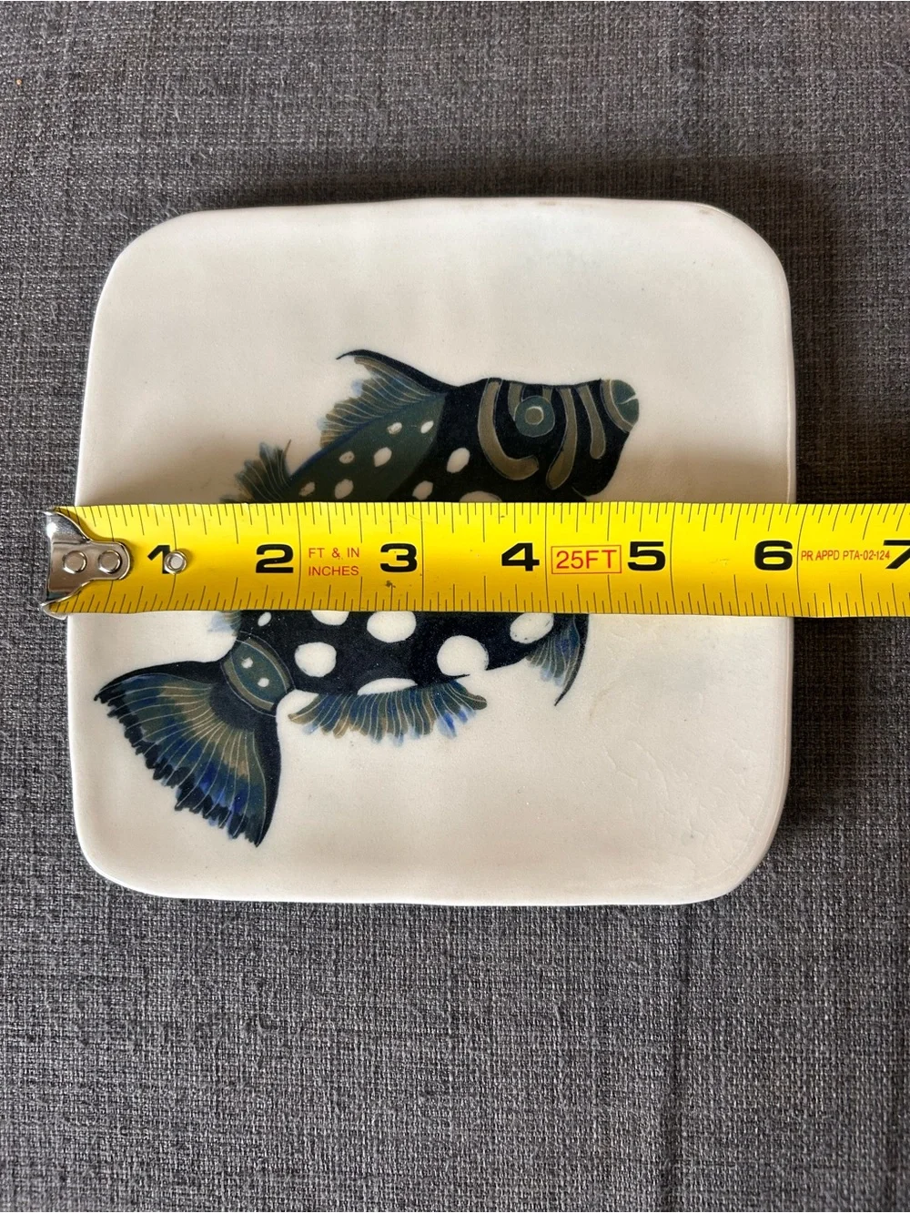 Vintage Studio Pottery Fish Plate Handcrafted Art Ceramic #0515261